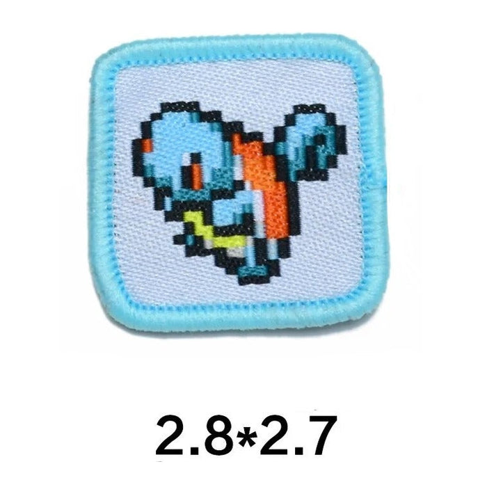 Pocket Monster 'Squirtle | Square Pixel' Embroidered Patch