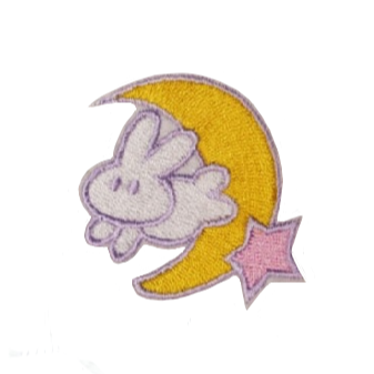 Sailor Moon 'Rabbit on the Moon' Embroidered Patch