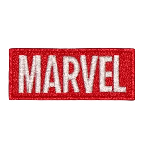 Marvel 'Font Logo' Embroidered Velcro Patch