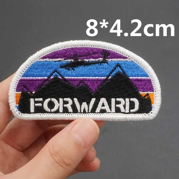 Forward 'Mountain and Helicopter' Embroidered Patch