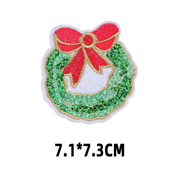 Christmas 'Wreath | 1.0' Embroidered Patch