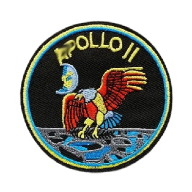Space 'Apollo 11 Logo' Embroidered Patch