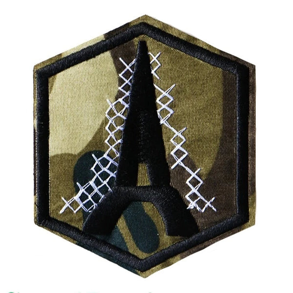 Military Tactical 3" 'Eiffel Tower' Embroidered Patch Set