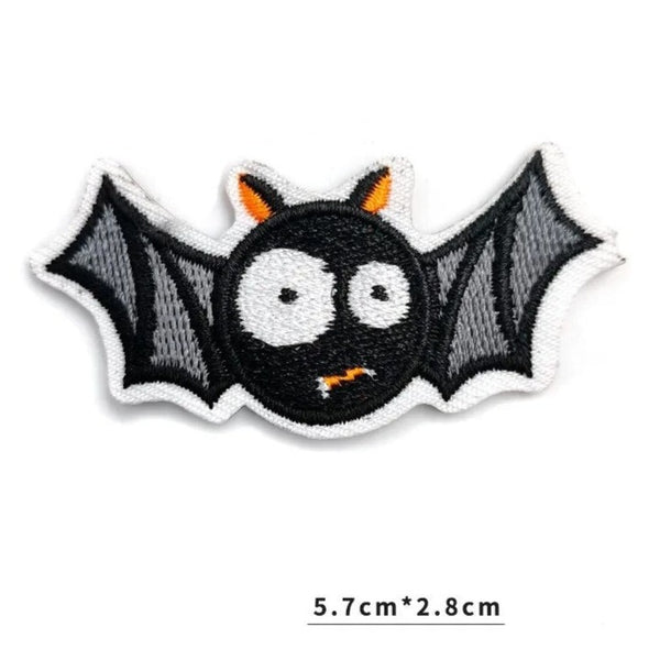 Halloween 'Black Bat | Flying | 2.0' Embroidered Patch