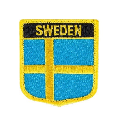 Sweden Flag '1.0' Embroidered Velcro Patch