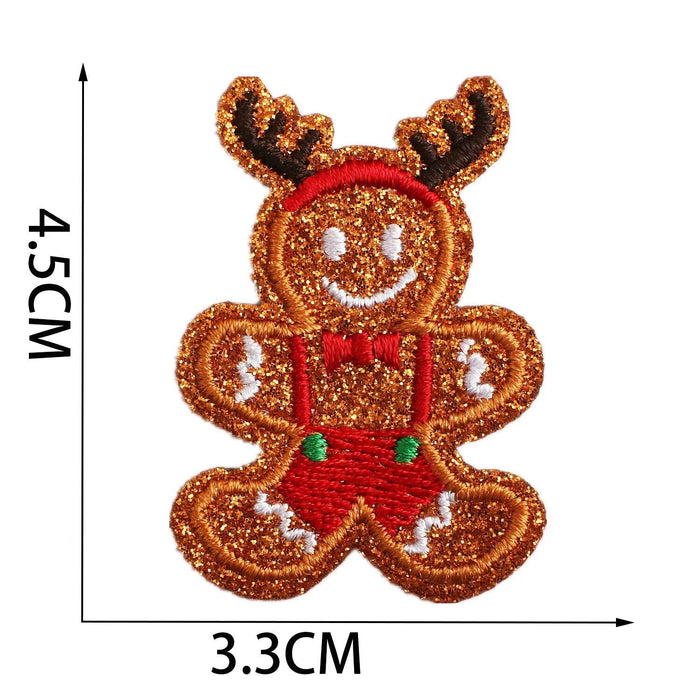 Christmas 'Ginger Bread | Antlers' Embroidered Patch