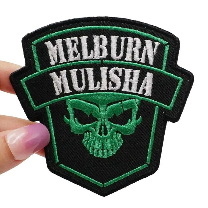 Skull 'Melburn Mulisha' Embroidered Patch
