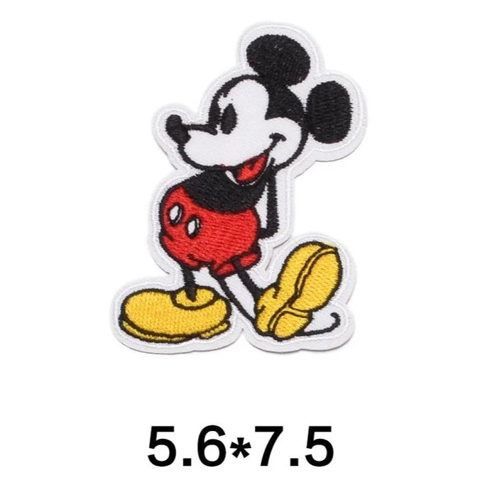 Mickey Mouse 'Stretching Left Leg' Embroidered Patch