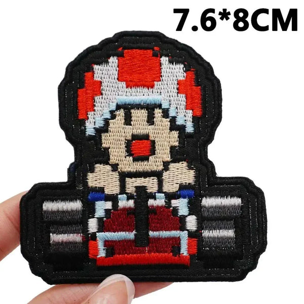 Mushroom Kingdom Bros. Pixel 'Toad | Riding Kart' Embroidered Patch