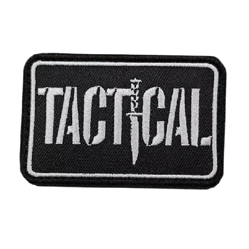 Military Tactical 'Tactical | Sword' Embroidered Velcro Patch