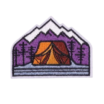 Outdoor Adventure 'Camping Tent' Embroidered Patch