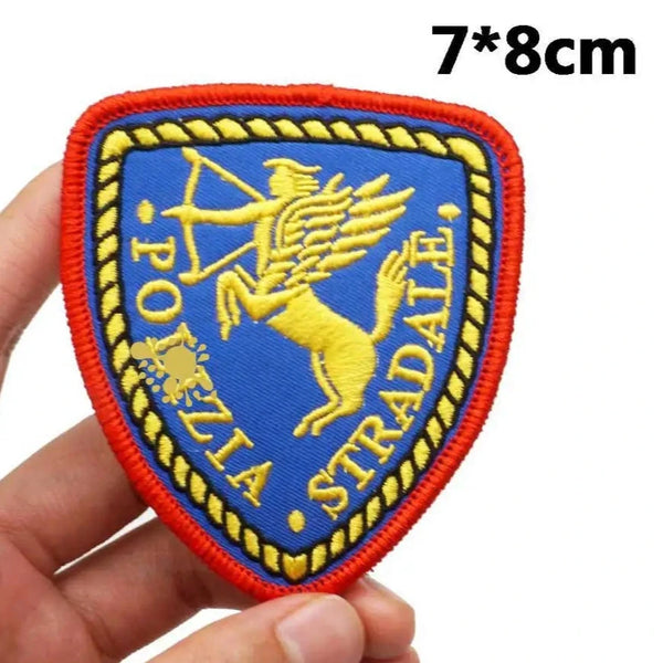 Emblem 'Polizia Stradale' Embroidered Patch