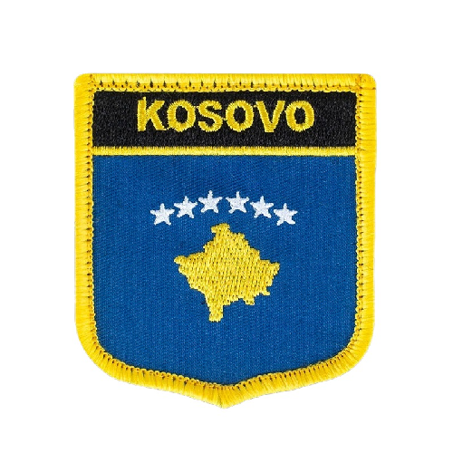 Kosovo Flag Embroidered Velcro Patch