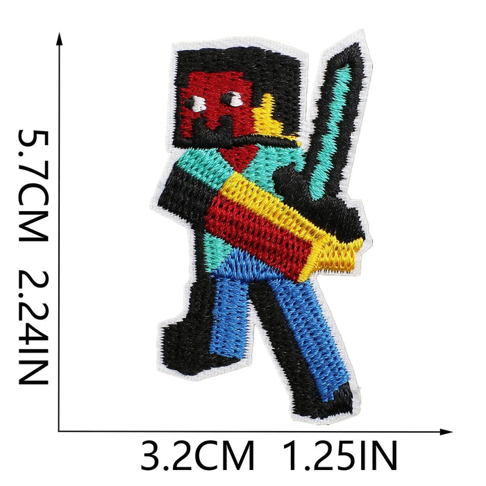 Minecraft 'Steve | Holding Sword' Embroidered Patch