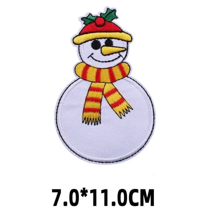 Christmas 'Snowman | Yellow Nose' Embroidered Patch