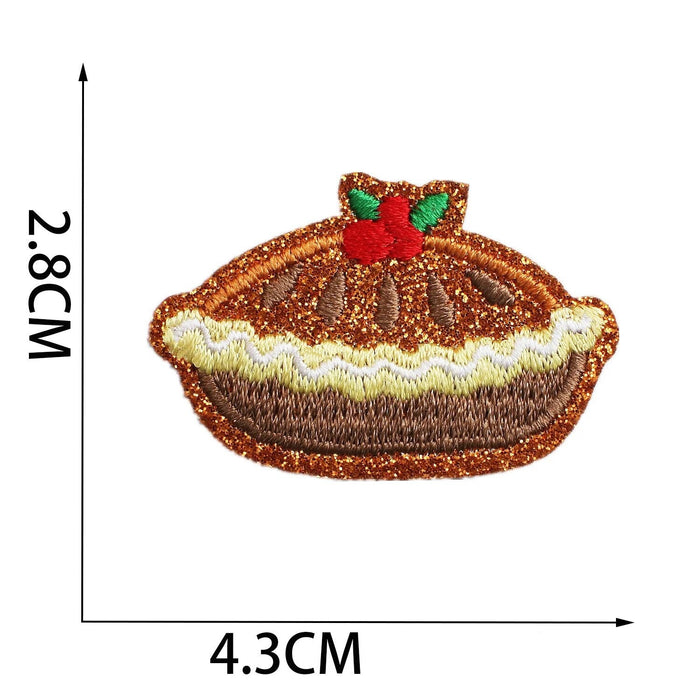 Christmas 'Pie' Embroidered Patch