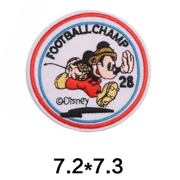 Mickey Mouse 'Football Champ' Embroidered Patch