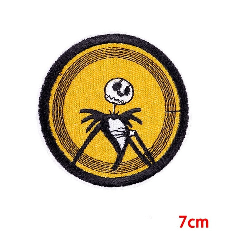 The Nightmare Before Christmas 'Jack Skellington | Round' Embroidered Patch