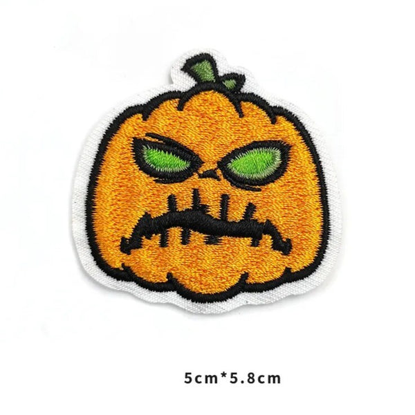 Halloween 'Pumpkin | Angry | 2.0' Embroidered Patch