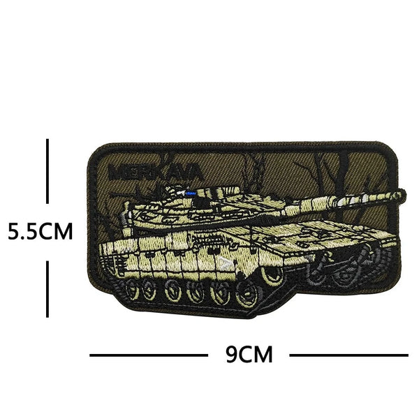 Merkava Battle Tank Embroidered Velcro Patch