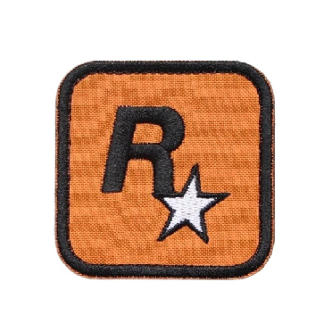 Rockstar Games 'Logo' Embroidered Velcro Patch