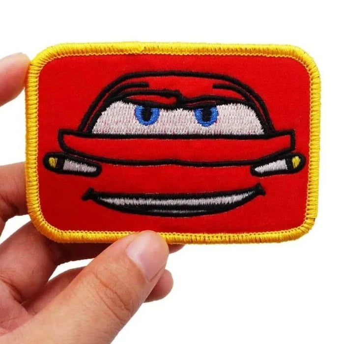 Cars 'Lightning McQueen | Square Face' Embroidered Velcro Patch