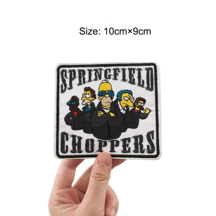 The Simpsons 'Springfield Choppers | Group' Embroidered Patch