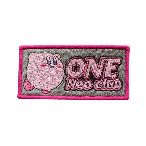 Kirby 'One Neo Club' Embroidered Velcro Patch