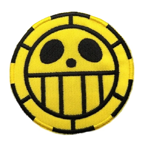 One Piece 'Heart Pirates Logo' Embroidered Velcro Patch