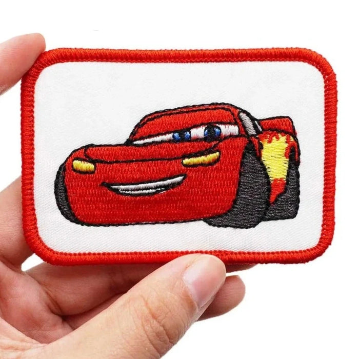 Cars 'Lightning McQueen | Square' Embroidered Velcro Patch