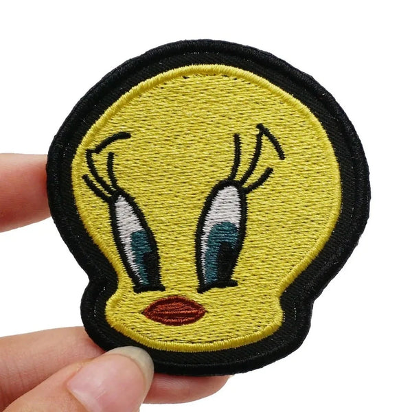 Tweety Bird 'Head' Embroidered Velcro Patch