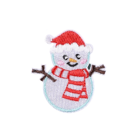 Christmas 'Snowman | Smiling' Embroidered Patch