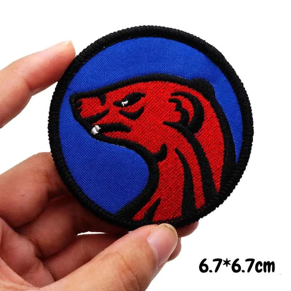 Mongoose 'Side View | Round' Embroidered Patch