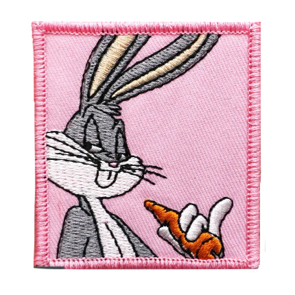 Looney Tunes 'Bugs Bunny | Square' Embroidered Patch