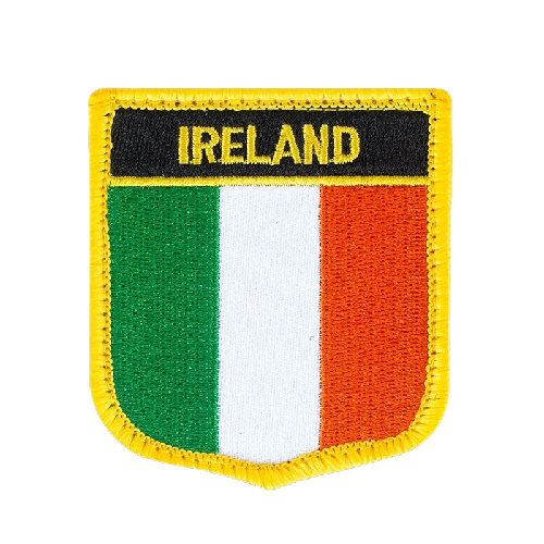 Ireland Flag '1.0' Embroidered Velcro Patch