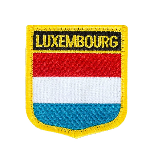 Luxembourg Flag Embroidered Velcro Patch