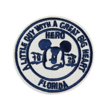 Mickey Mouse 'A Little Guy With A Great Big Heart' Embroidered Patch