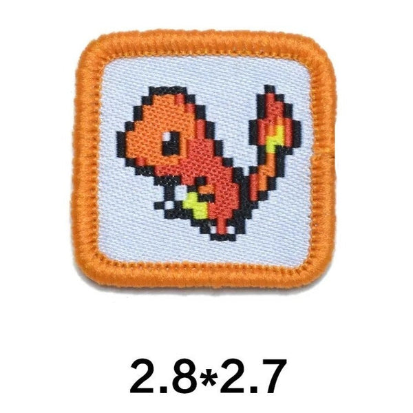 Pocket Monster 'Charmander | Square Pixel' Embroidered Patch