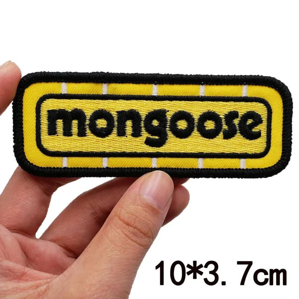 Cool 'Mongoose Logo' Embroidered Patch