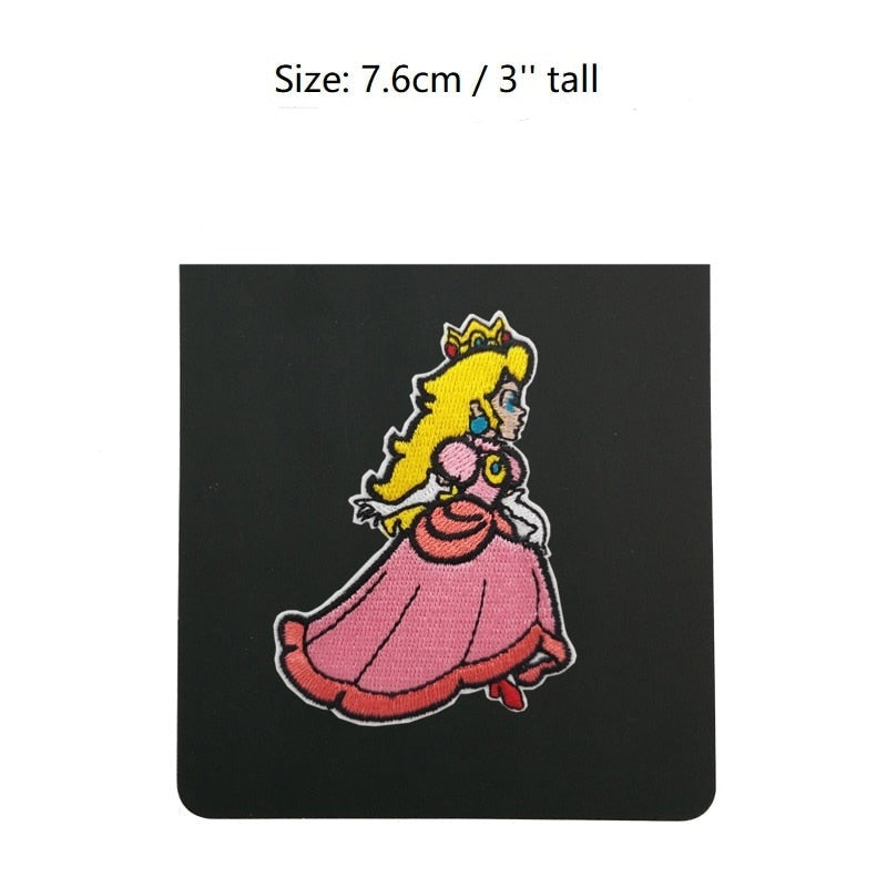 Mushroom Kingdom Bros. 'Princess Peach | Running' Embroidered Velcro Patch