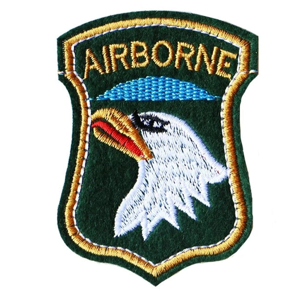 Military Tactical 3" '101st Airborne Logo' Embroidered Patch Set