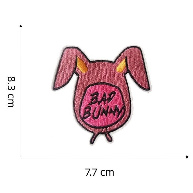 Bad Bunny 'Bunny Hat' Embroidered Patch