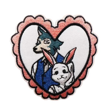 Beastars 'Legoshi and Haru | Heart' Embroidered Patch