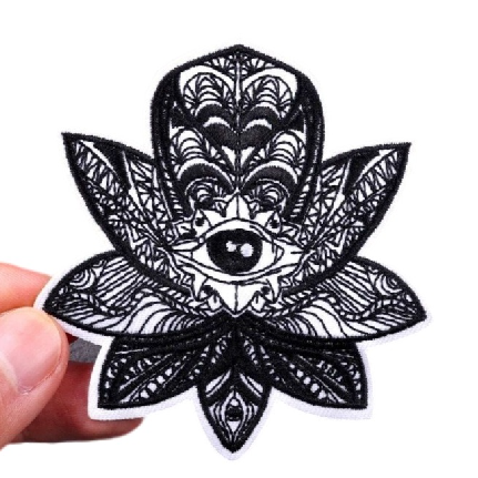Black Lotus 'Eye' Embroidered Patch