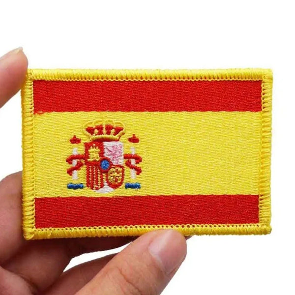 Spain Flag '1.0' Embroidered Velcro Patch