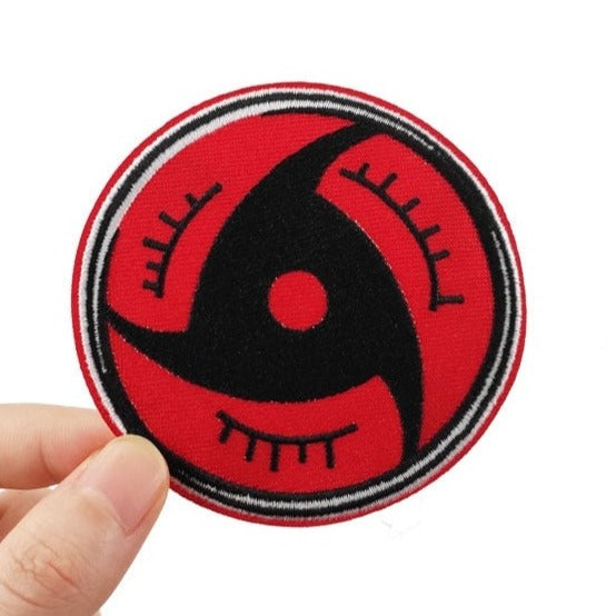 Shippuden 'Itachi Uchiha's Mangekyo Sharingan Eye' Embroidered Velcro Patch