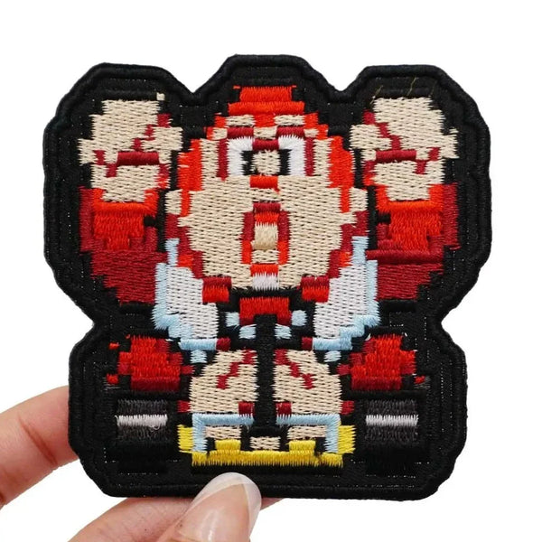 Mushroom Kingdom Bros. Pixel 'Donkey Kong | Riding Kart' Embroidered Velcro Patch