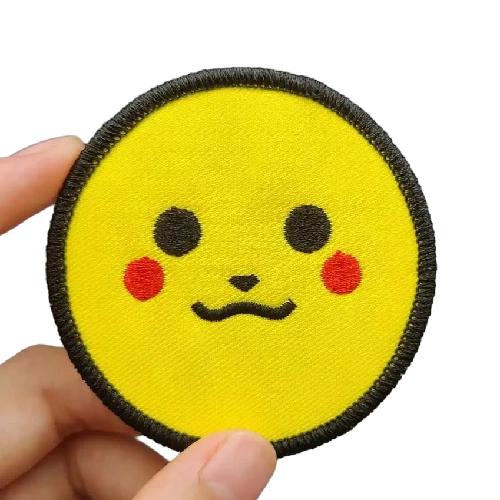 Funny Emoji 'Blushed' Embroidered Patch