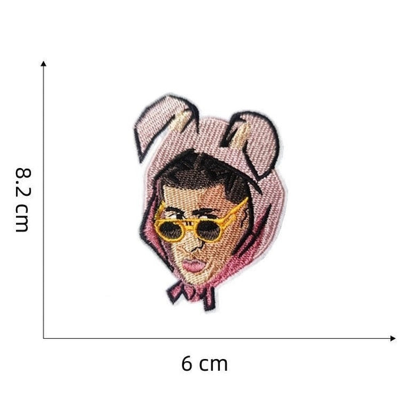 Bad Bunny 'Rapper Bunny Hat' Embroidered Patch