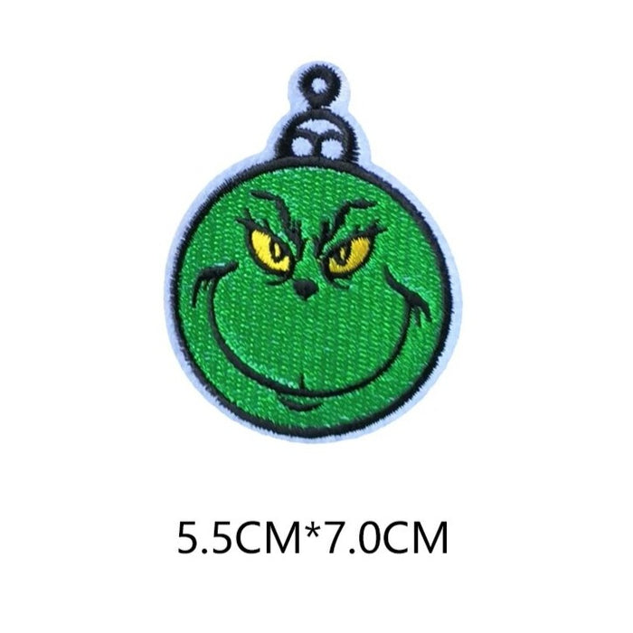 The Grinch 'Christmas Ball' Embroidered Patch